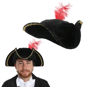 Black Musketeer Buccaneer Hat