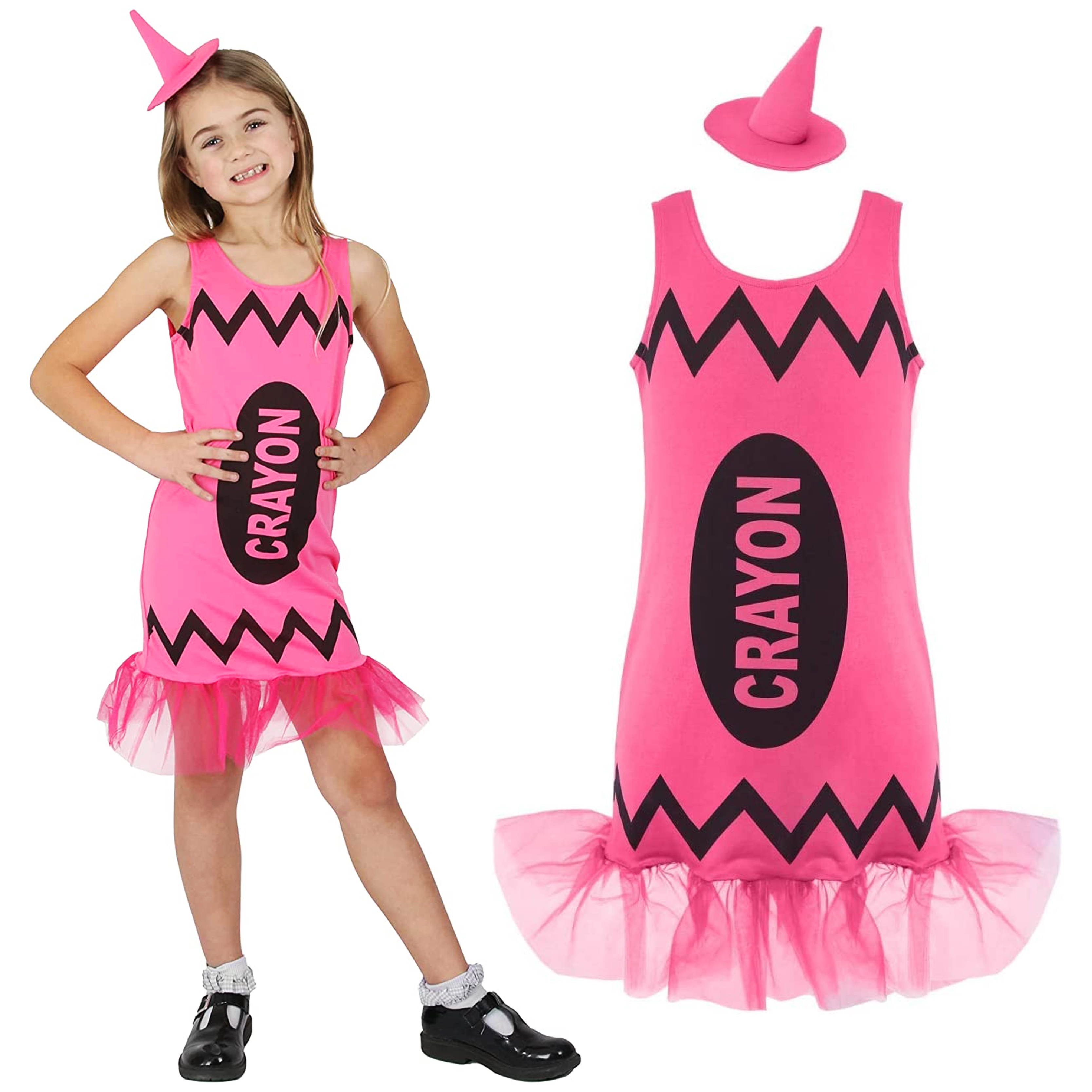 Childrens Pink Crayon Costume