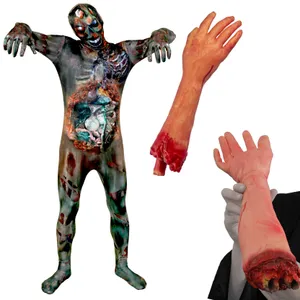 Adults Zombie Skinsuit Costume with Severed Arm