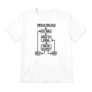 Ladies Football Baby Tee | Women's Funny England Supporter T-Shirt | White Match Tactics Graphic Top