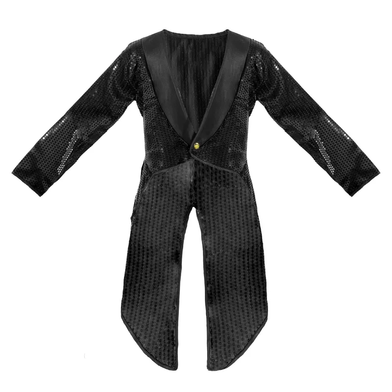 I LOVE FANCY DRESS Unisex Black Sequin Tailcoat - XL I LOVE FANCY DRESS Unisex Black Sequin Tailcoat - XL