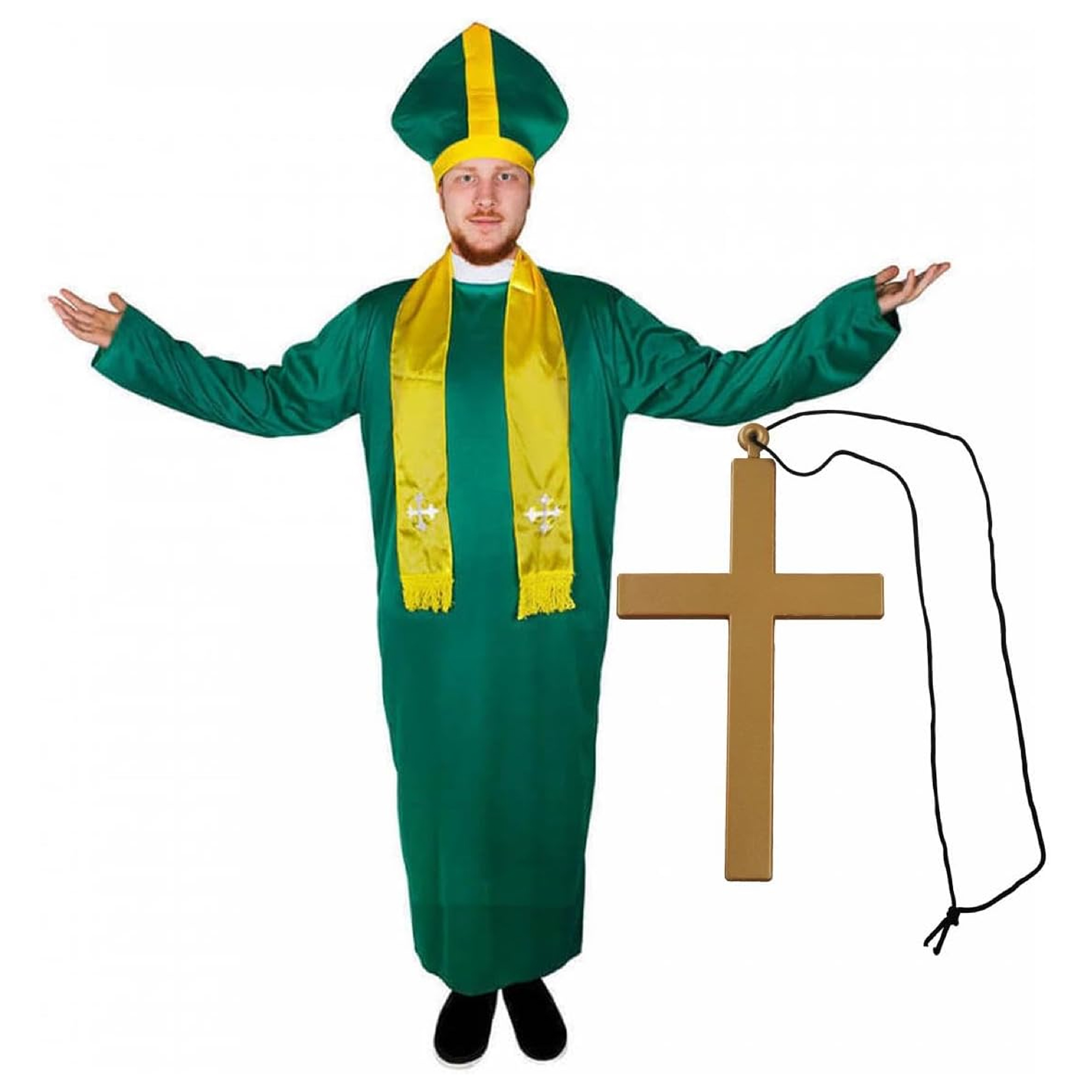 Irish Priest Costume With Cross