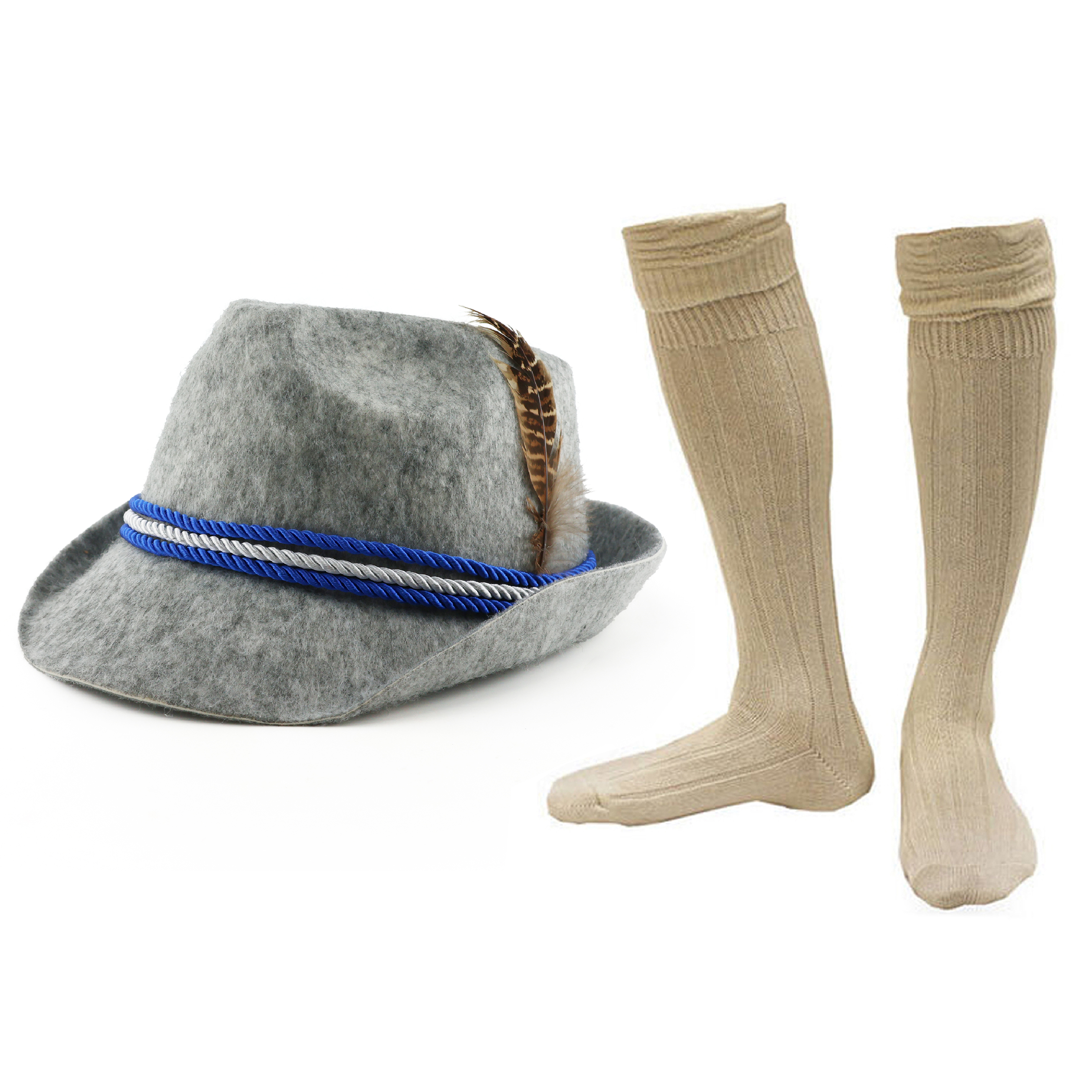 Grey Bavarian Hat and Socks