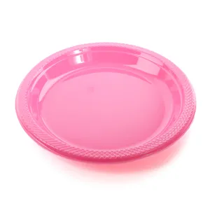 10" Hot Pink Plates - Pack of 25