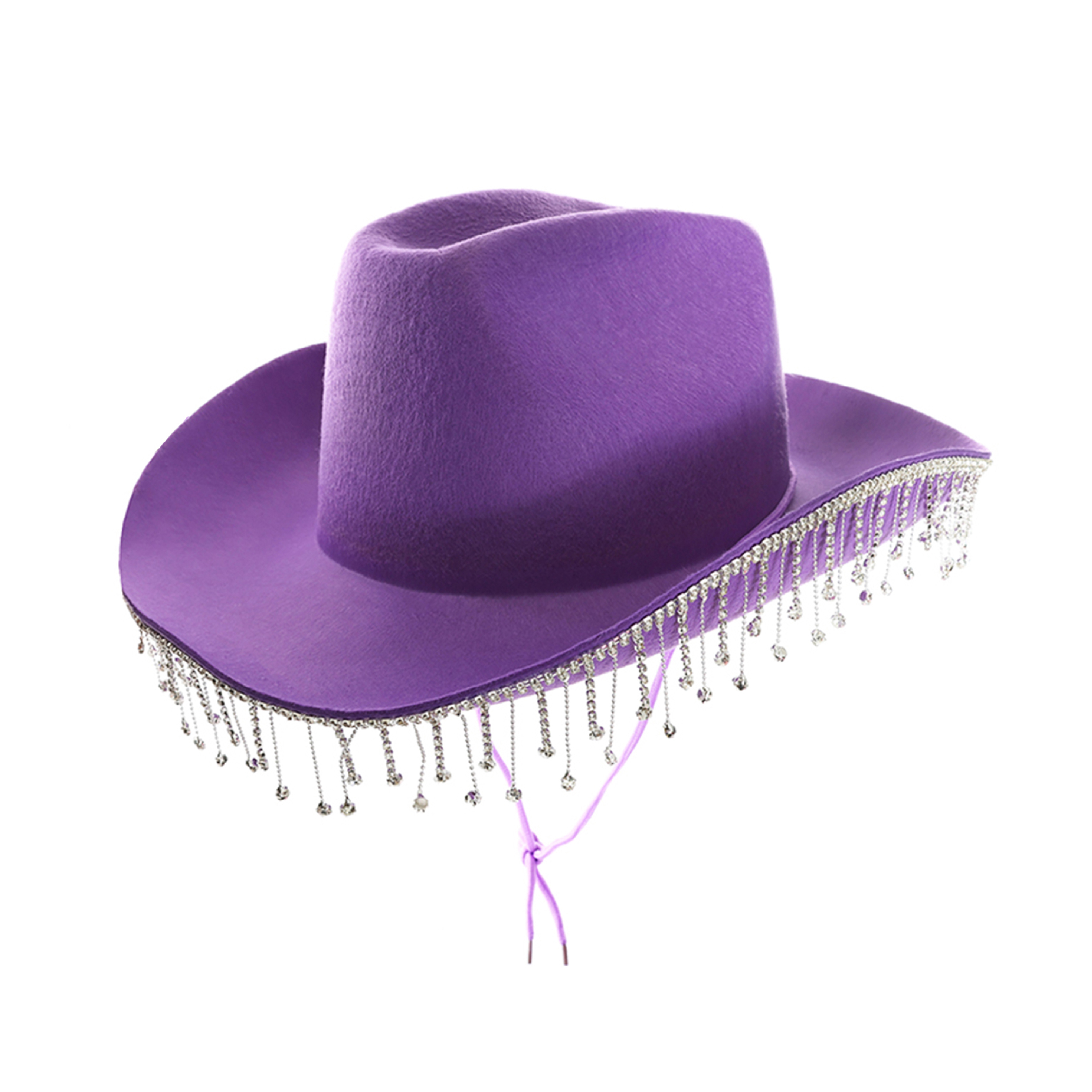 Purple Cowboy Hat with Diamantes