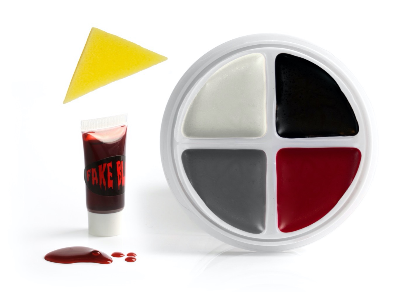 Funki Halloween Red, Black, White, Grey, Face and Body Paint Pot