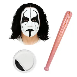 Adults Sting Accessory Set - Wig, Face Paint & Inflatable Bat