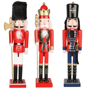 Big Nutcracker Christmas Decorations – Set of 3 | 15" / 38cm