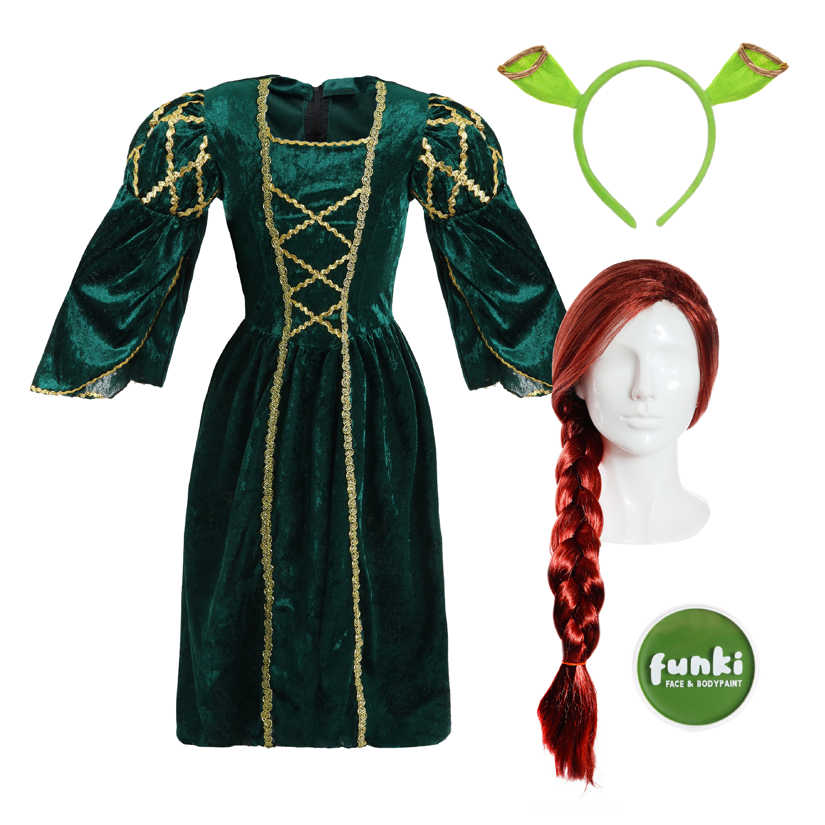 Ladies Green Princess Ogre Costume