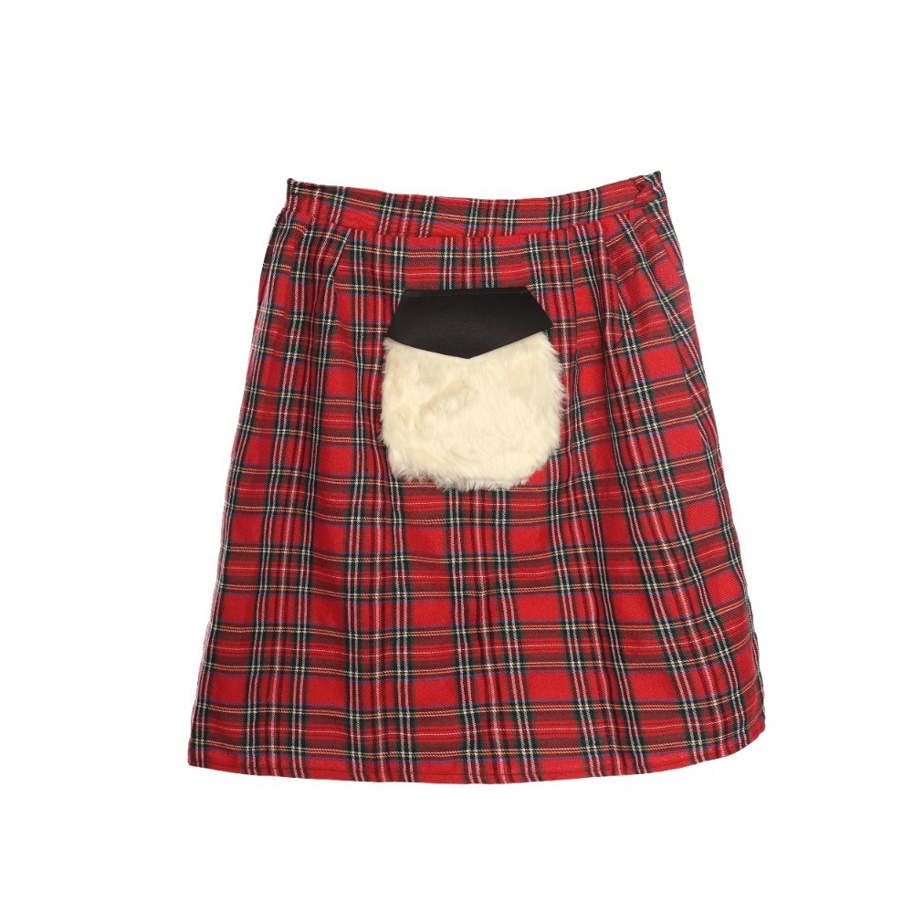 Adults Red Tartan Kilt with Sporran Pocket
