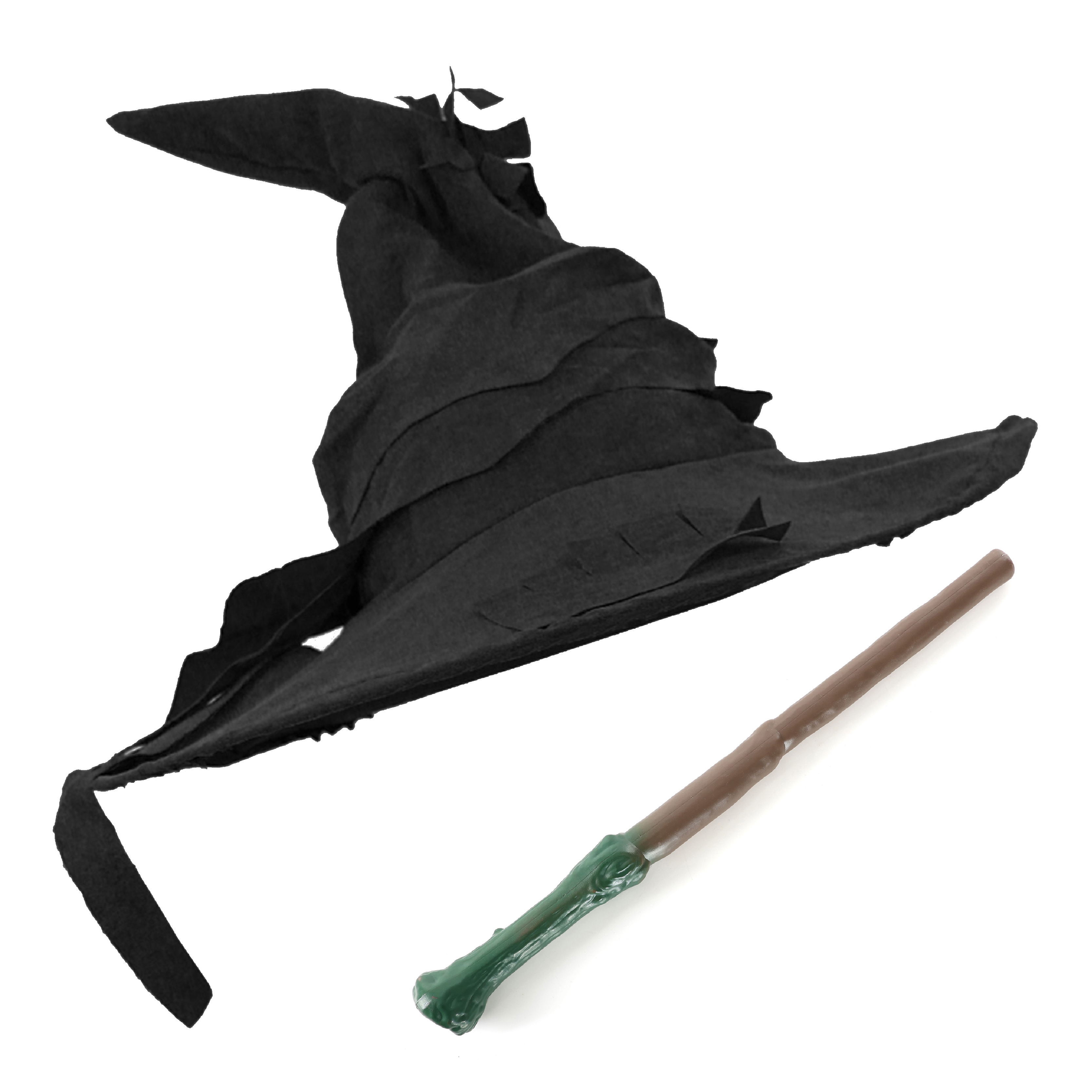 Black Wizard Hat & Wand