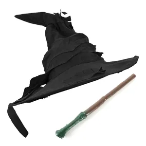 Black Wizard Hat & Wand