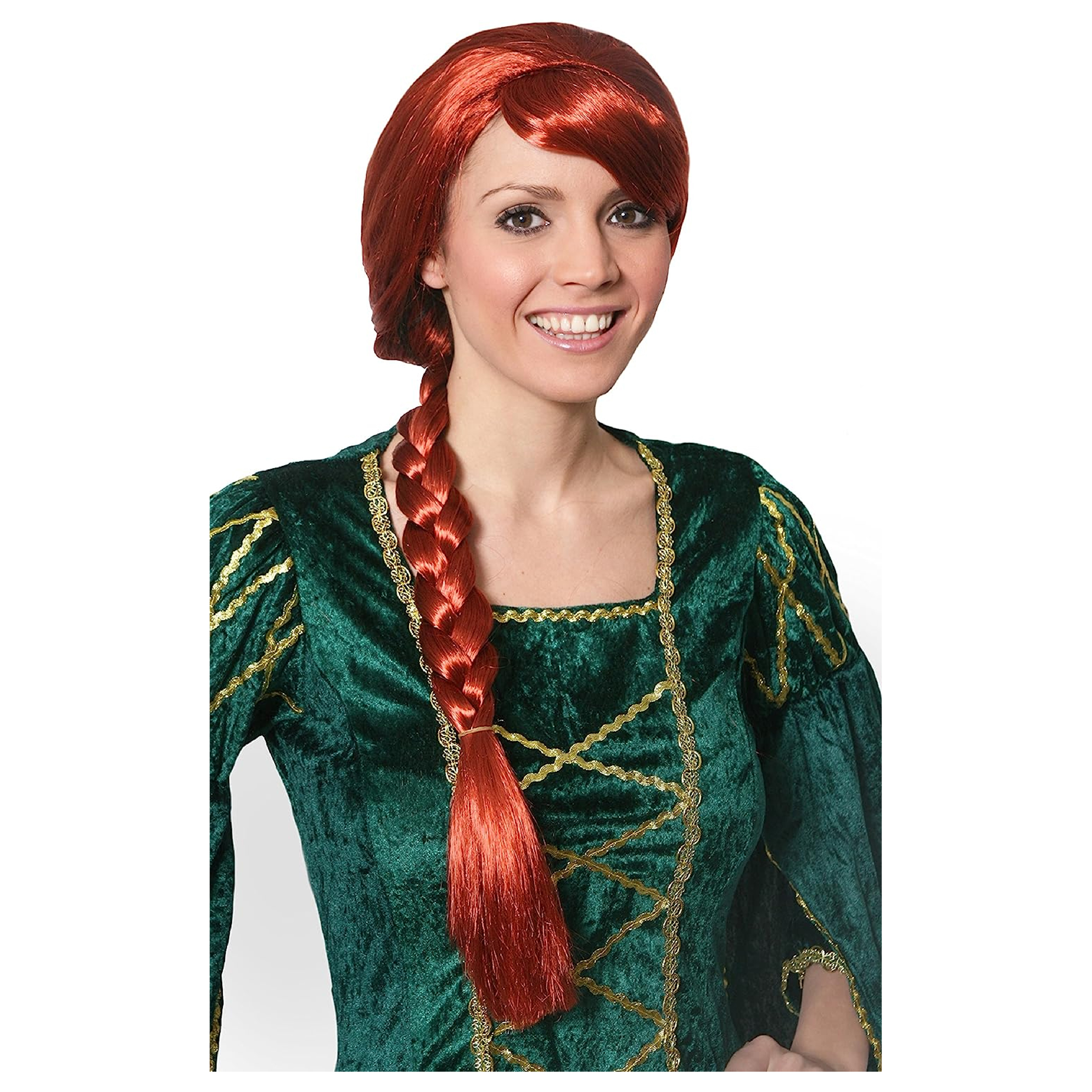 Adults Auburn Plait Wig