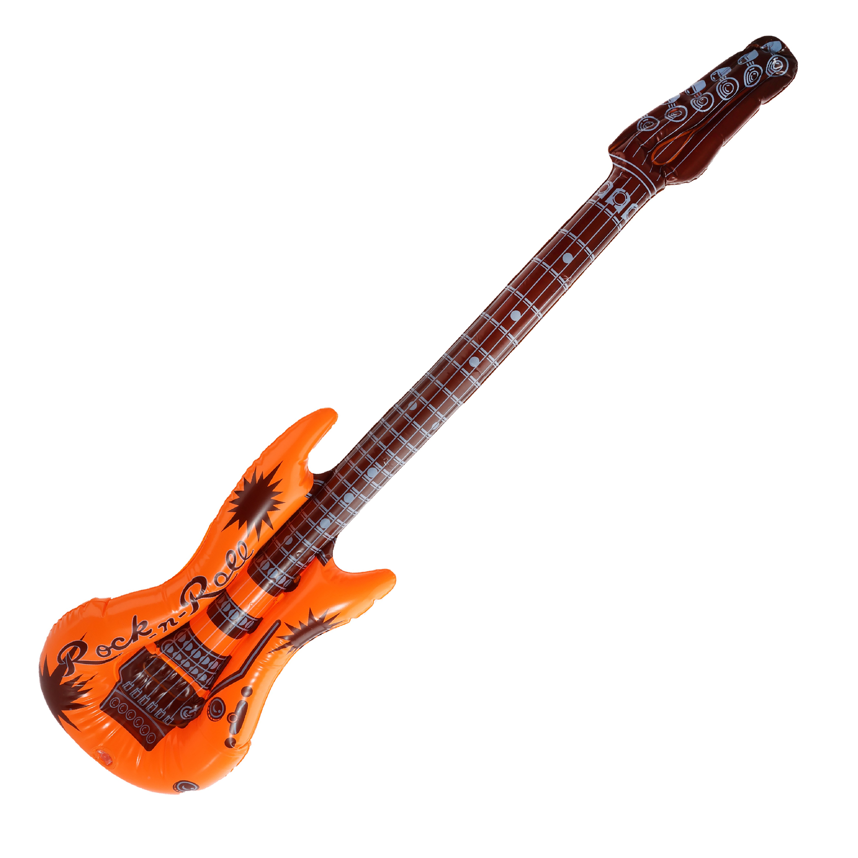 Orange Inflatable Guitar
