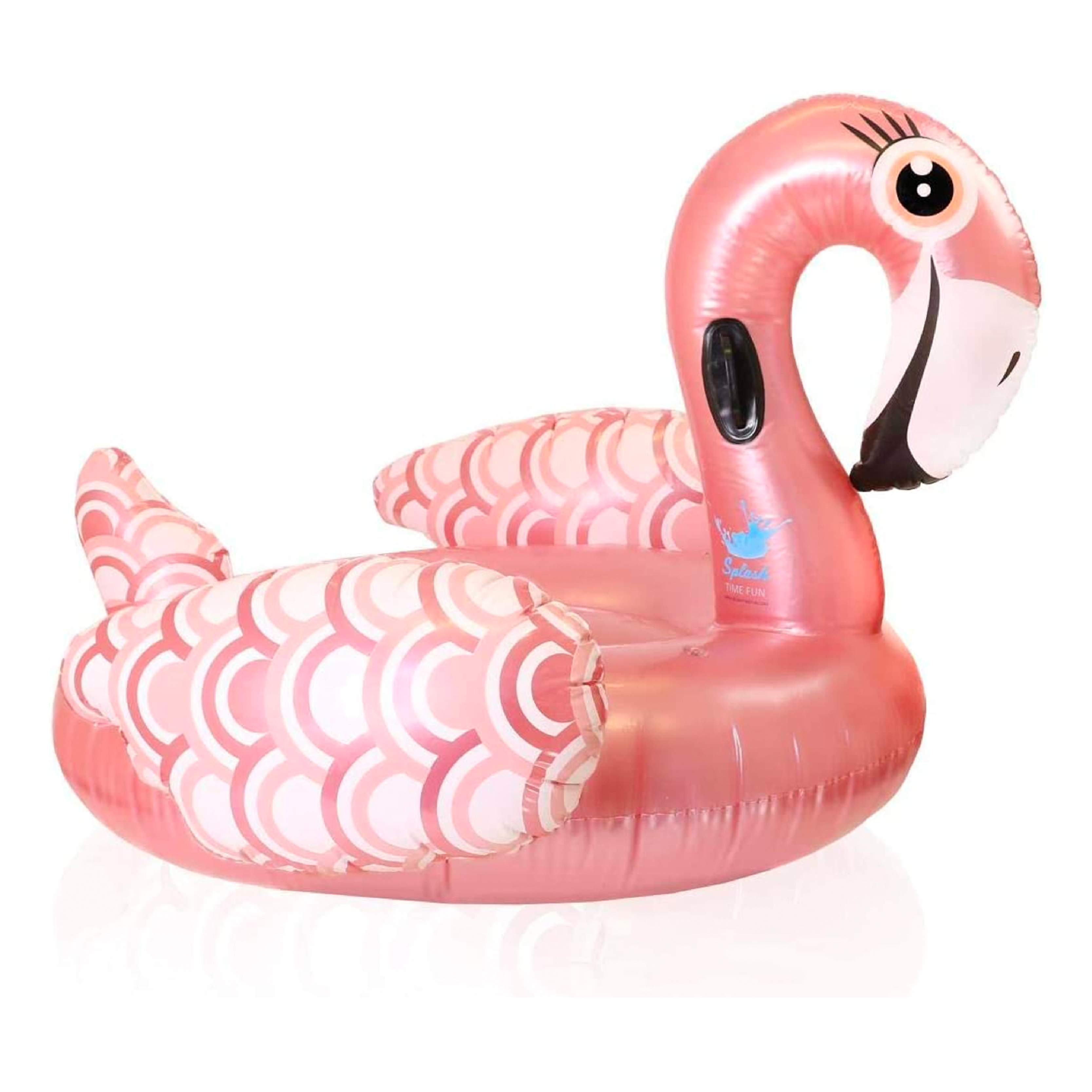 Deluxe Rose Gold Flamingo Pool Float