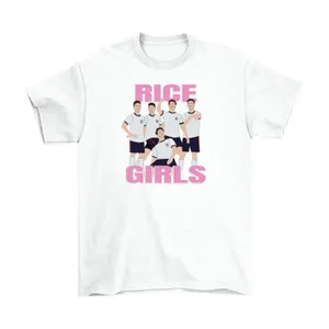 Adults Funny England T-Shirt | Men's & Women's Rice Girls Football Tee | 100% Cotton