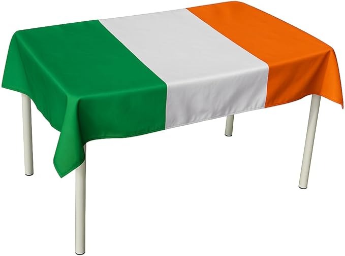 Ireland Flag Table Cover | Irish St Patricks Day | 3 X 5FT Polyester Table Cover