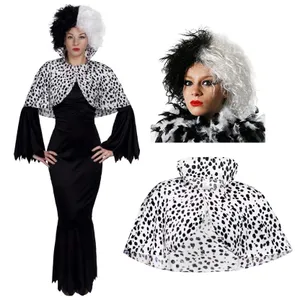 Adults Evil Dog Lady Costume - Shaggy Wig & Cape