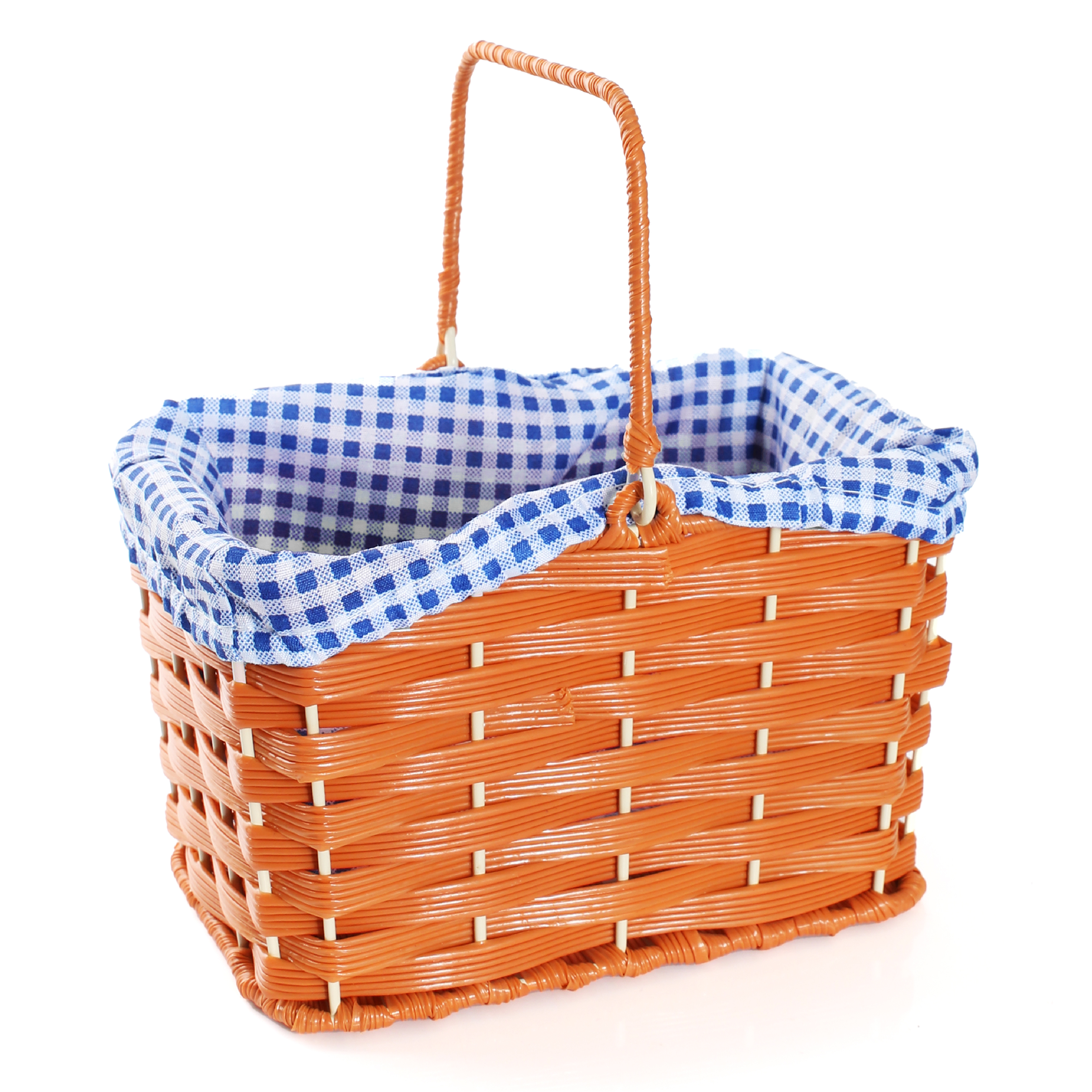Blue Gingham Basket