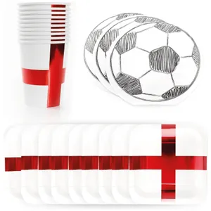40 Piece England Euros Party Set