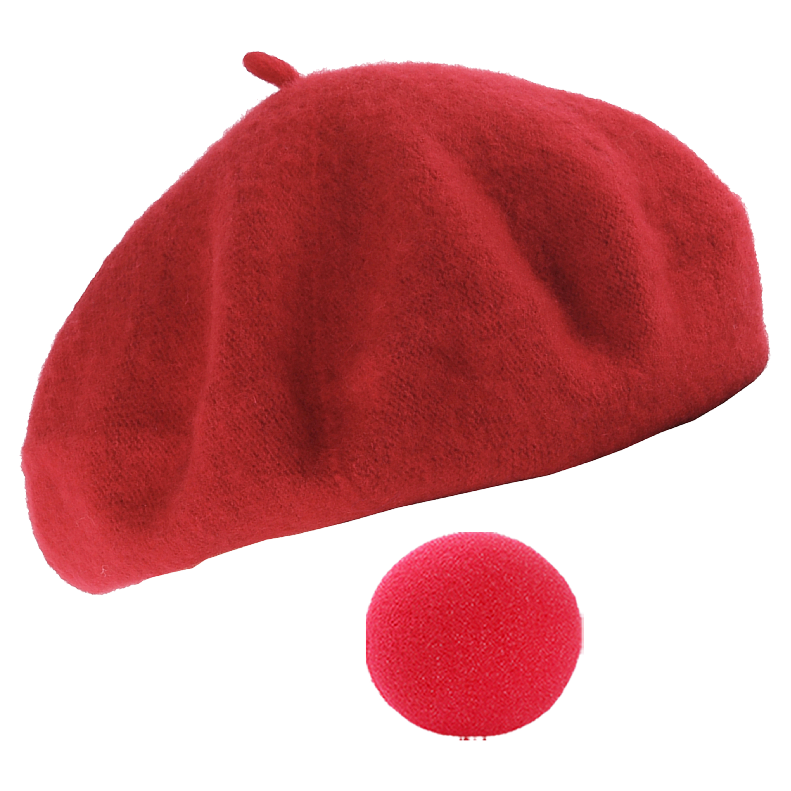 Red Nose Day Set - Beret + Nose