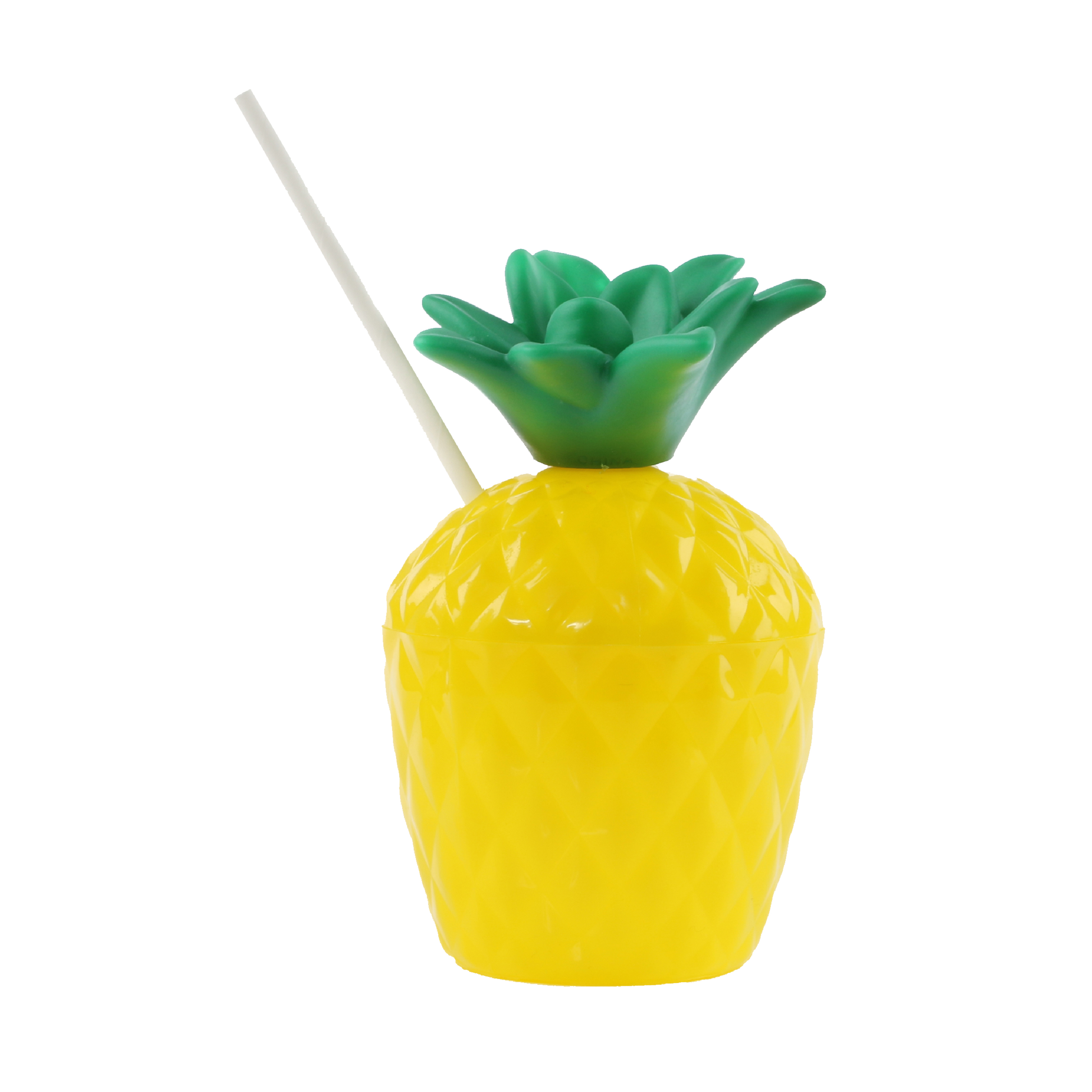 Reusable Pineapple Cup and Paper Straw