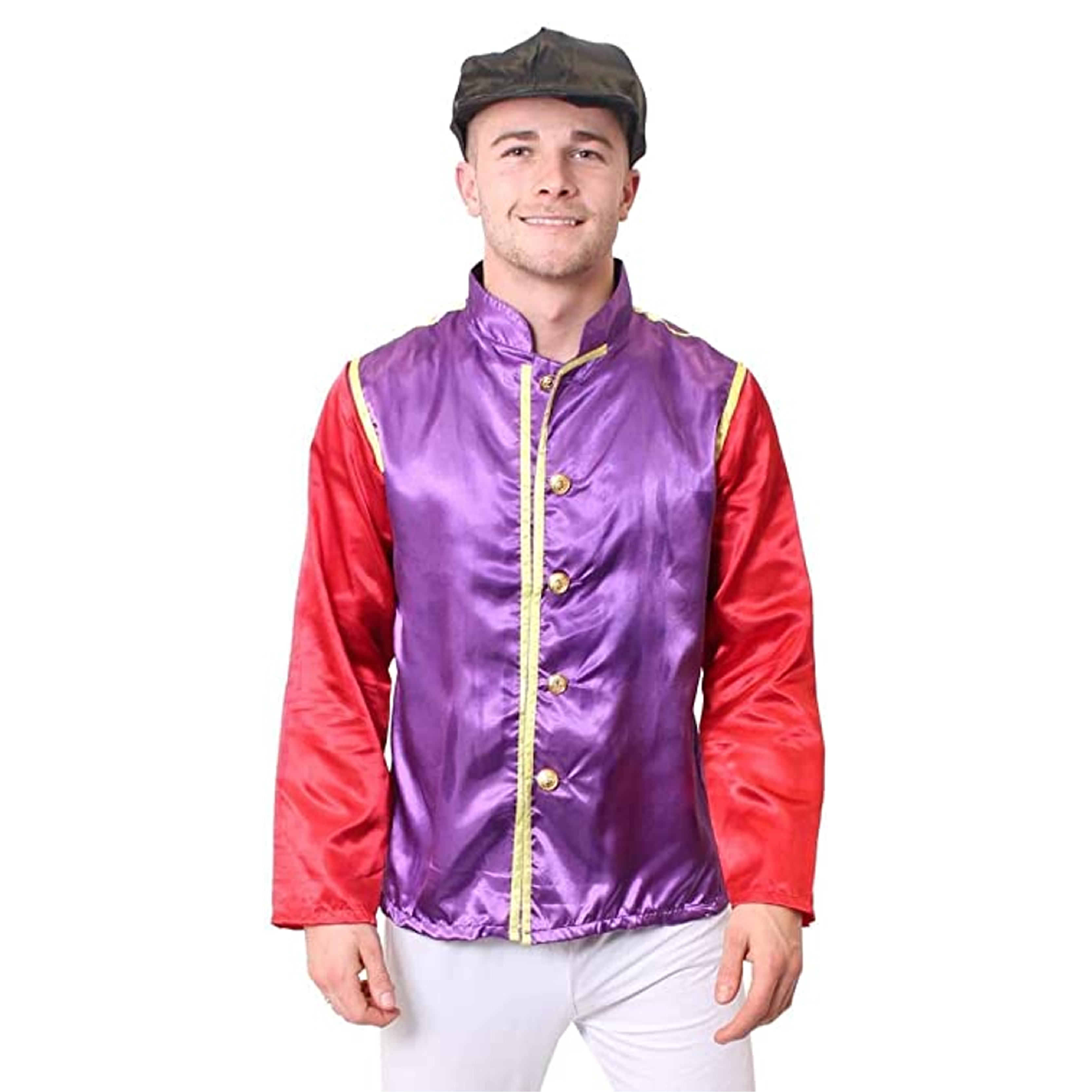 Adults Purple & Red Jockey Costume