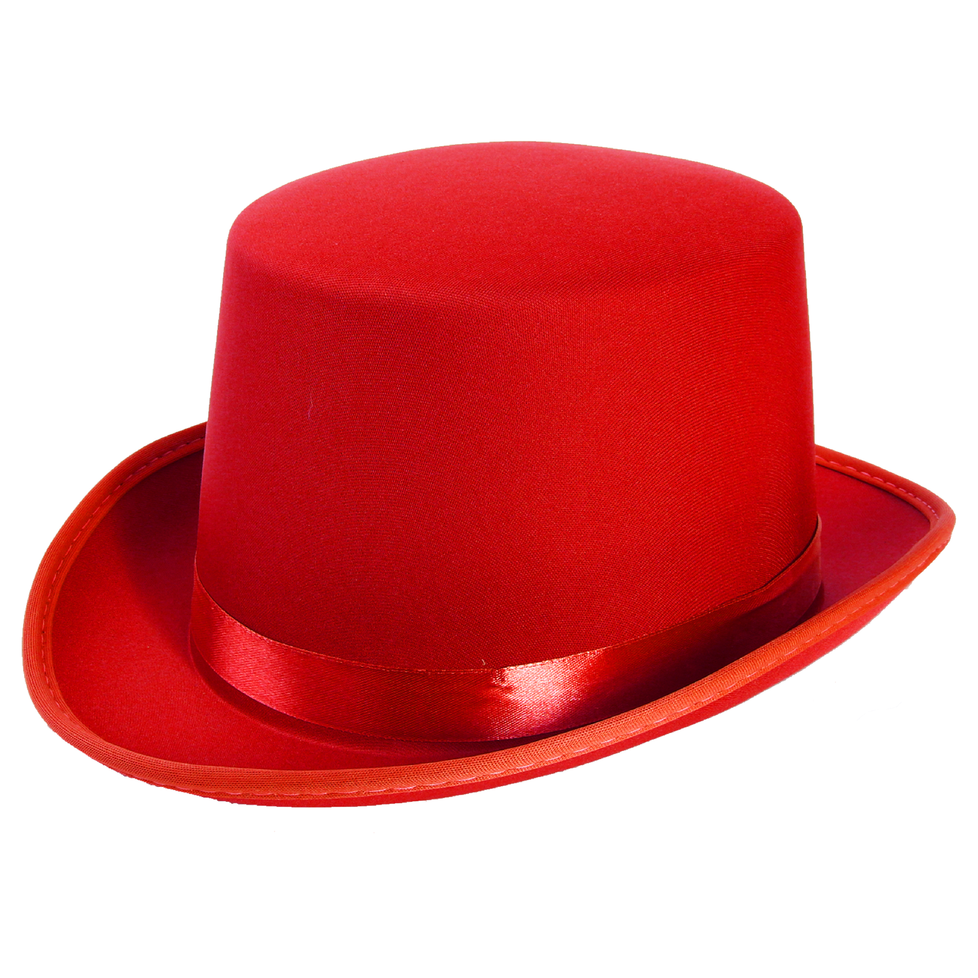 Deluxe Red Satin Top Hat