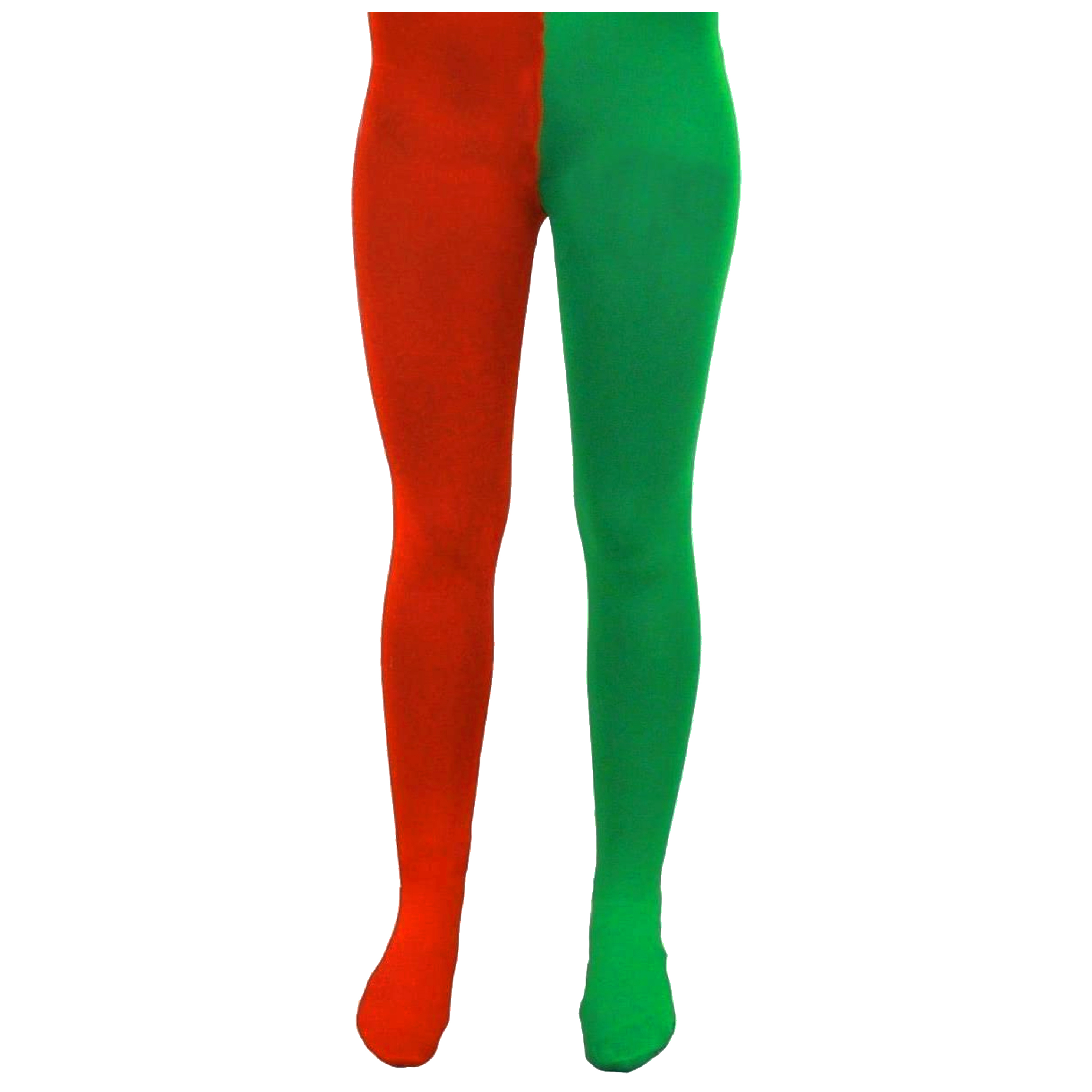 Red and Green Elf Christmas Tights