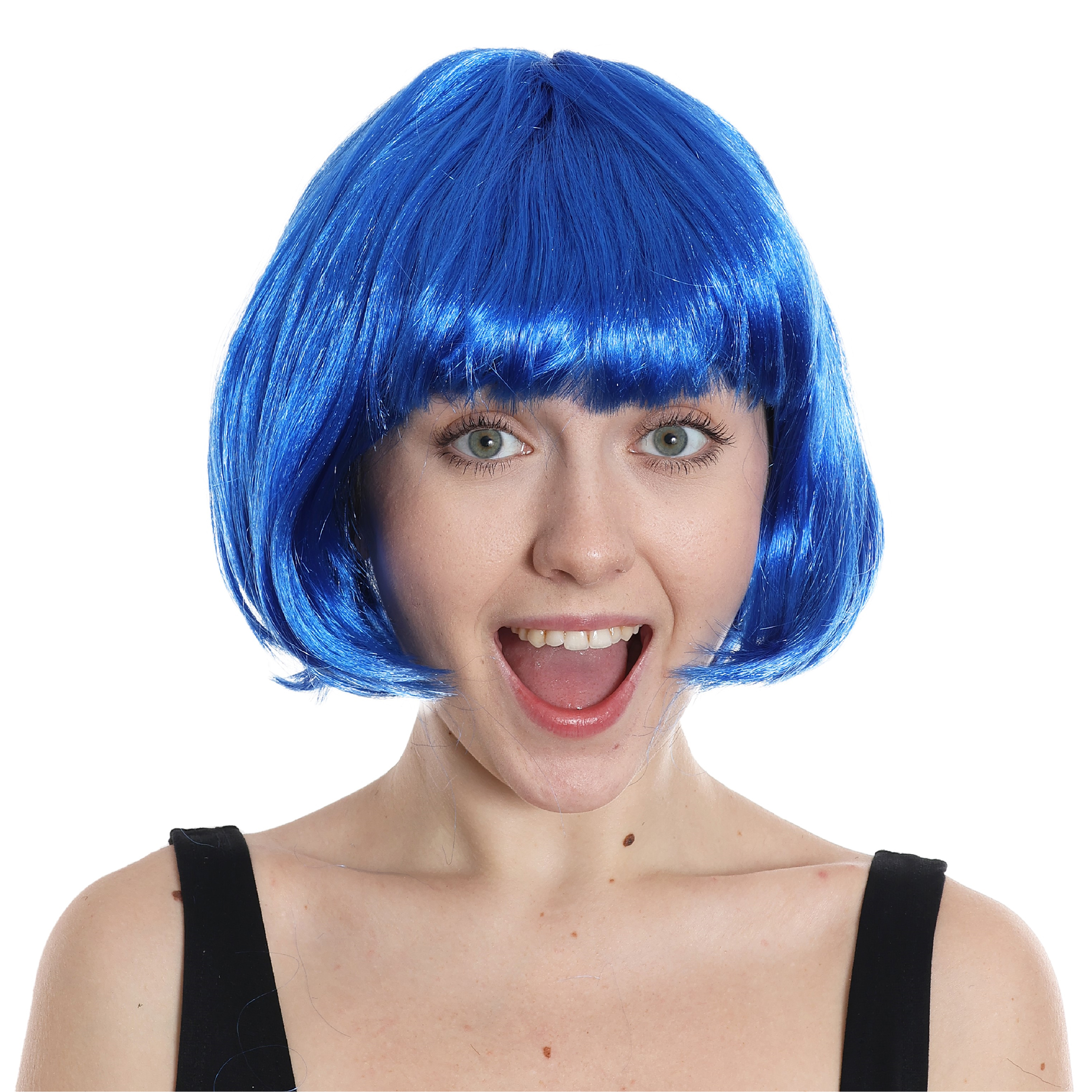 Blue Bob Wig