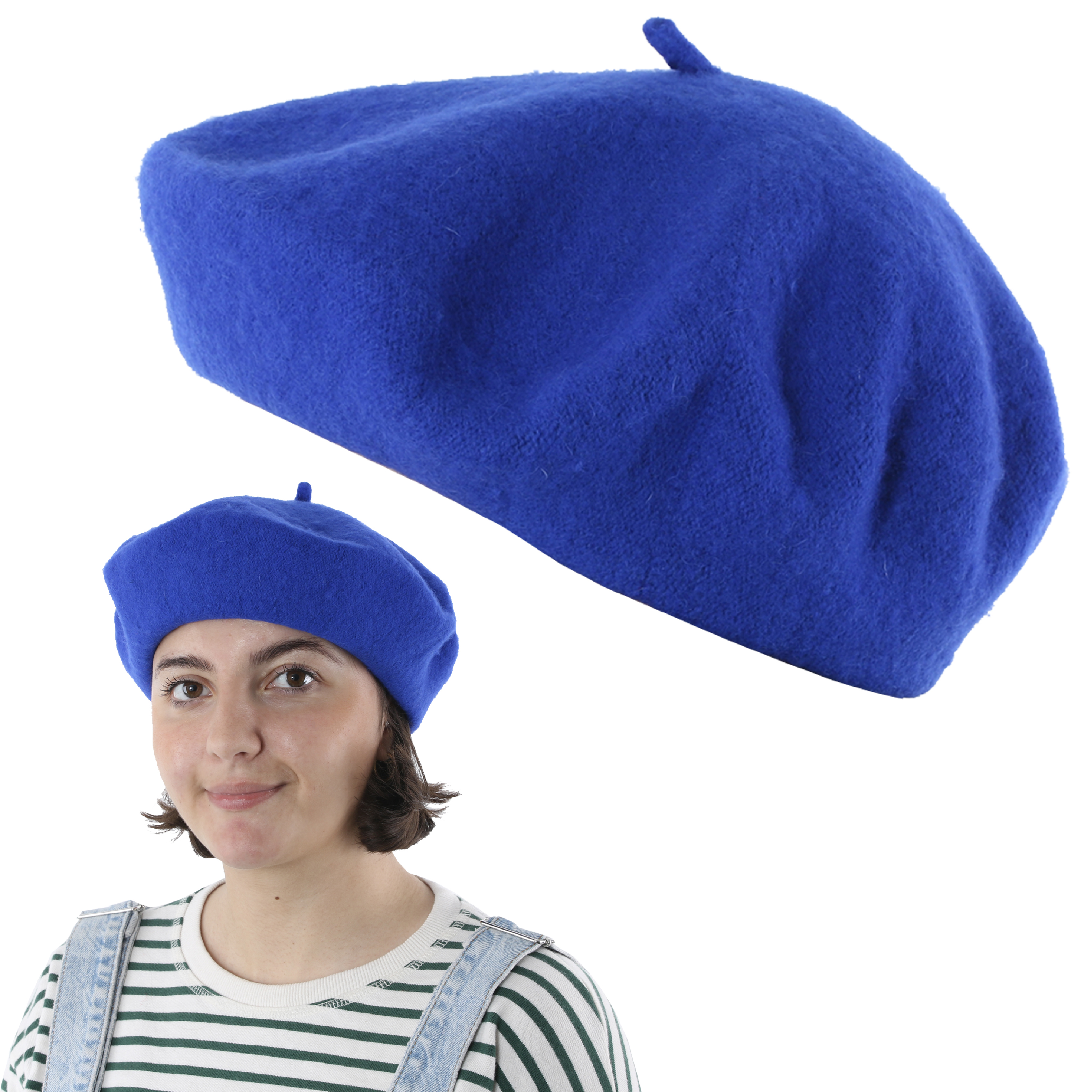 Blue French Beret Hat
