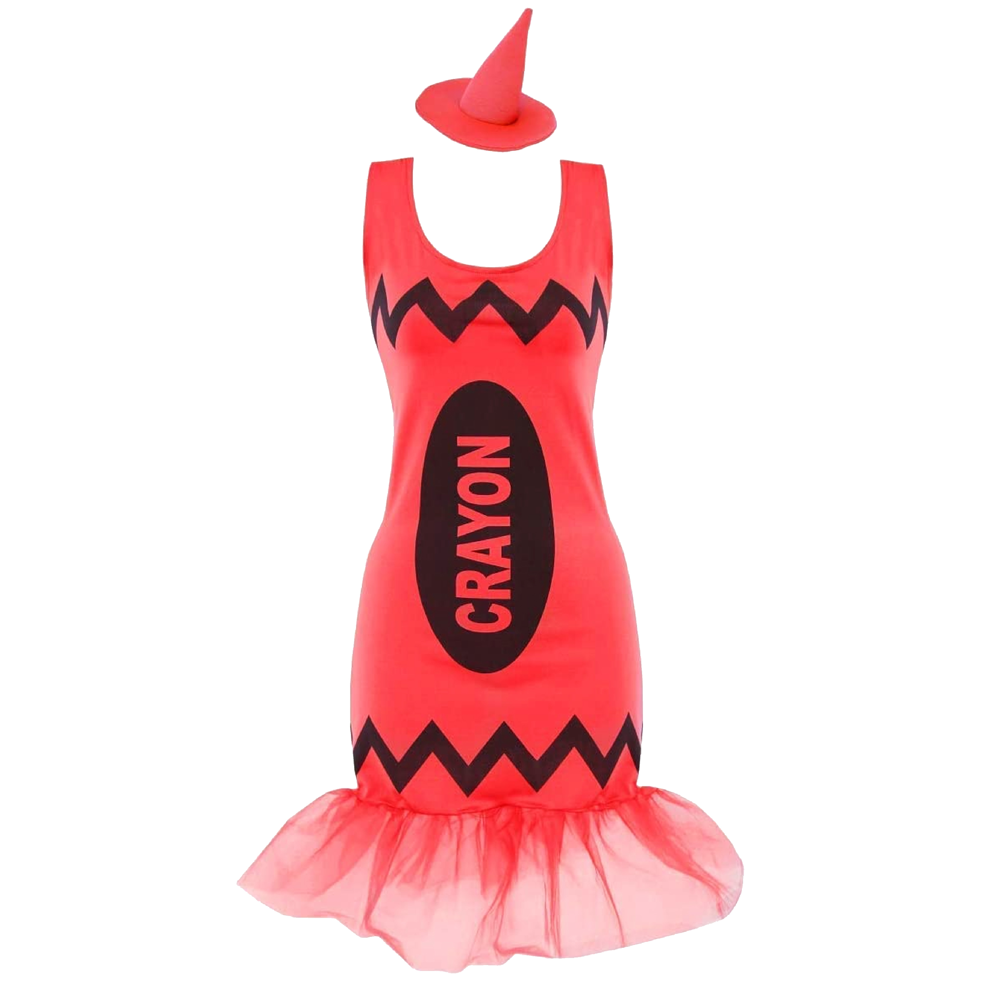 Ladies Red Crayon Dress