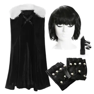 Adults Traitor Claudia Costume | 4 Pcs | Cape, Wig, Gloves & Lipstick