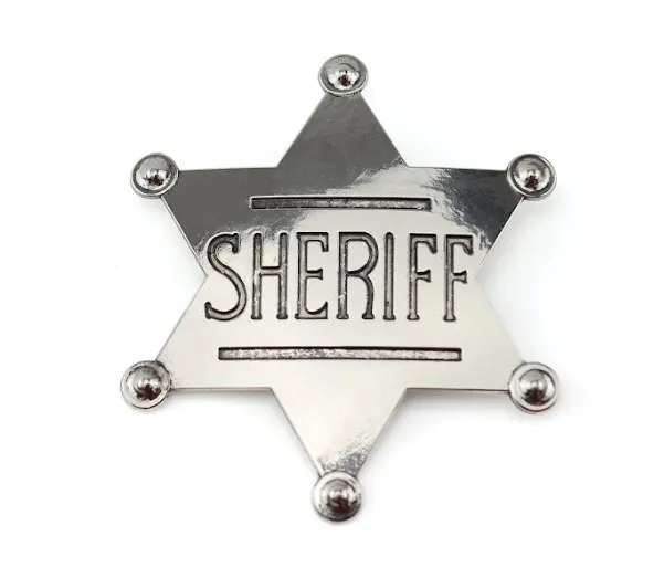 Silver Sheriff Badge