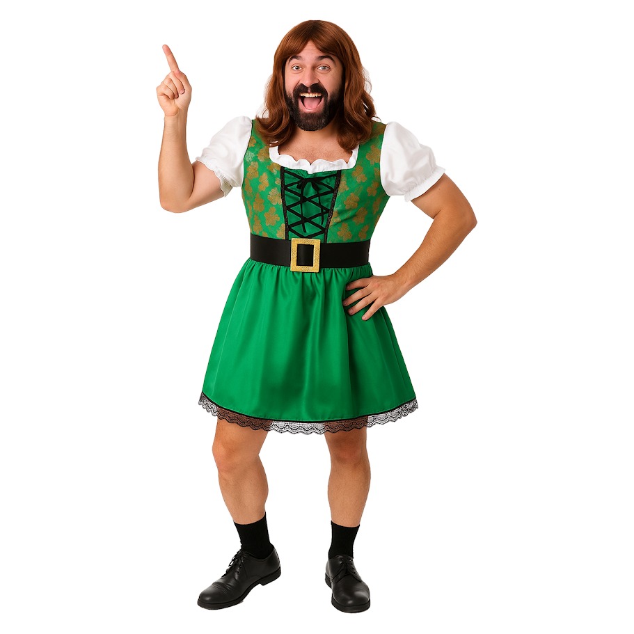 Men's Green Irish Stag Do Dress