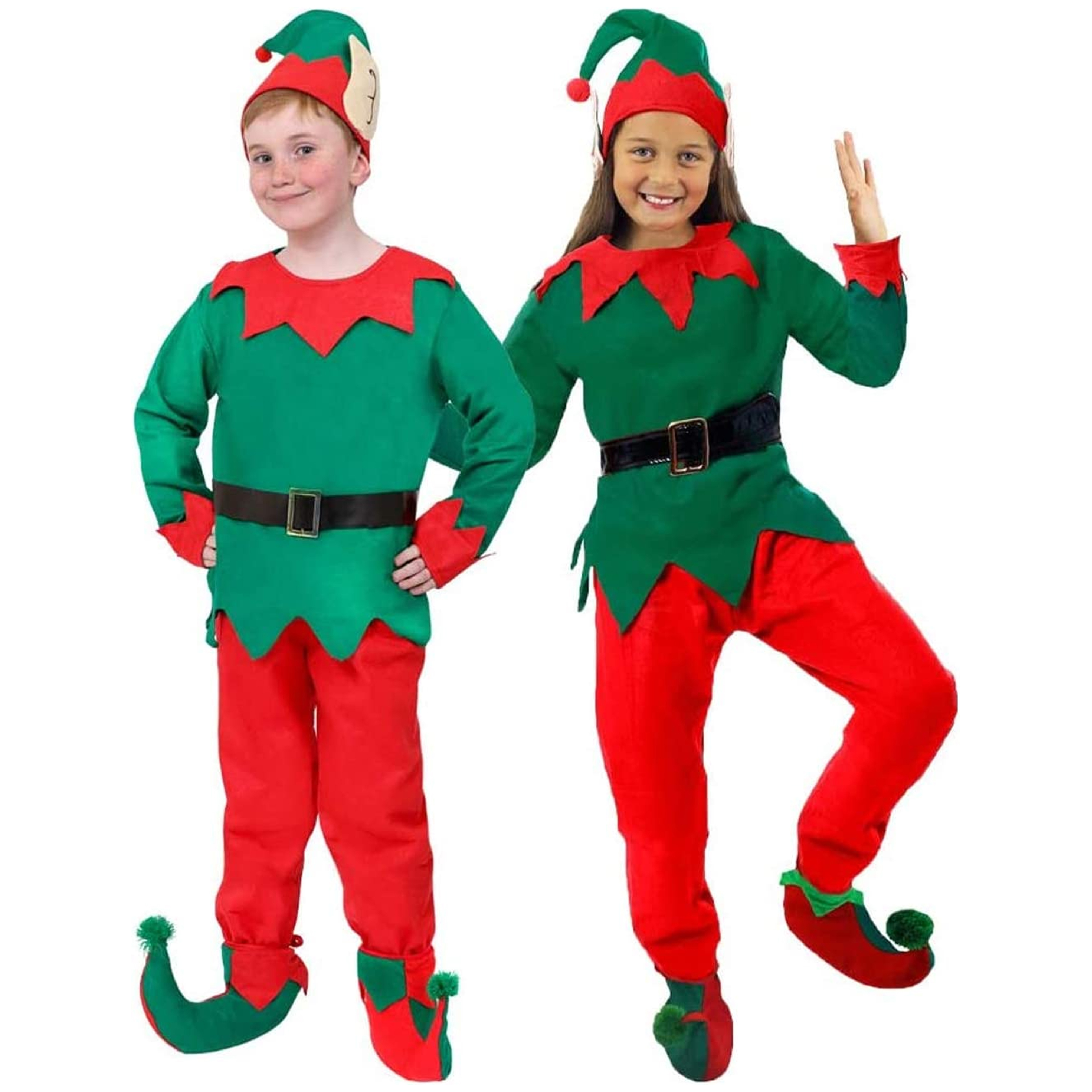 Girls 5 Piece Elf Costume
