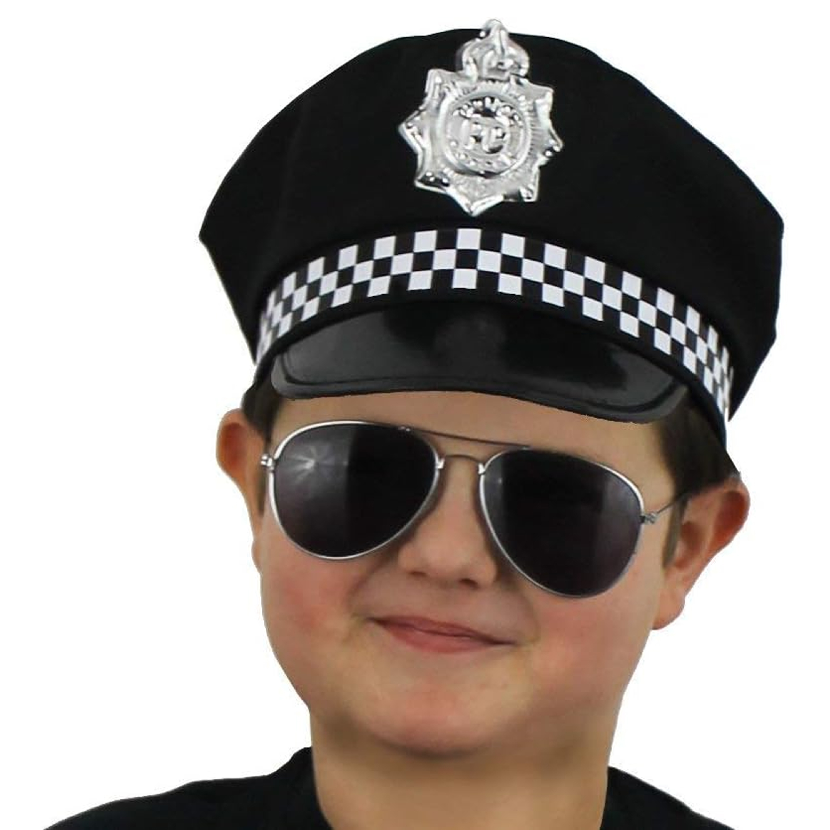 Child's Black Police Hat