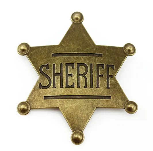 Gold Sheriff Badge
