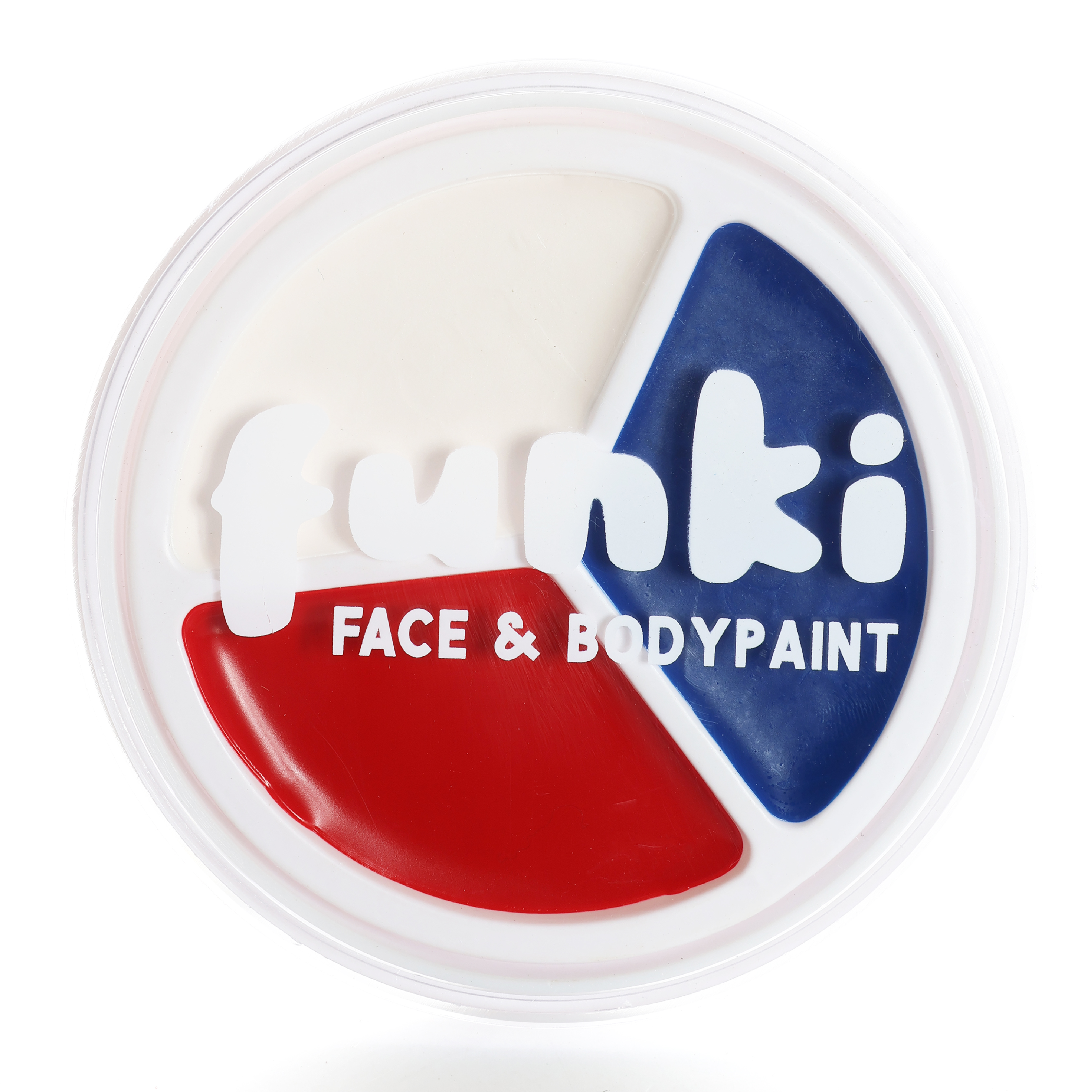 Funki Red, White, and Blue, Face and Body Paint Pot