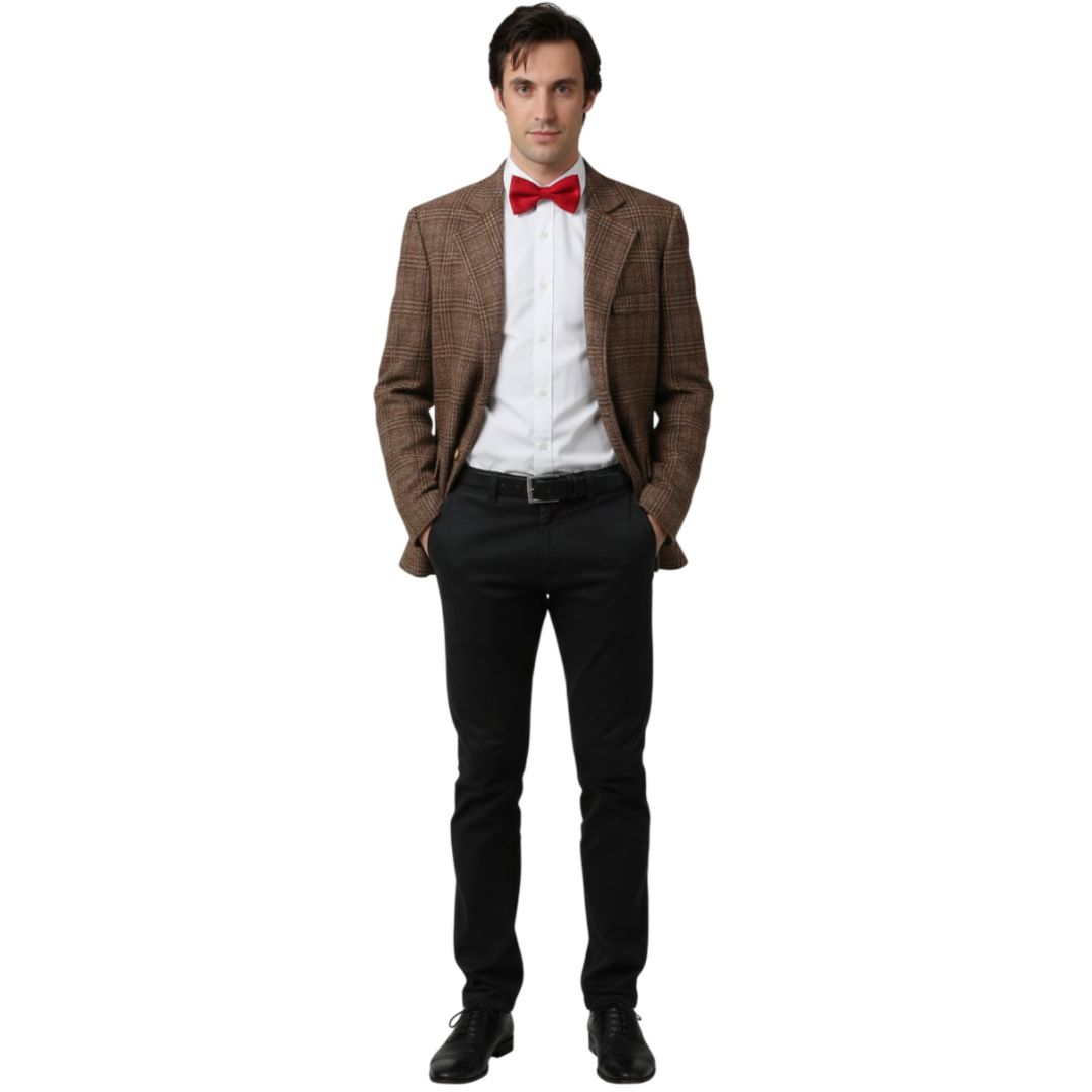 Adults Time Traveller Costume | 2 Pcs | Blazer & Bow Tie
