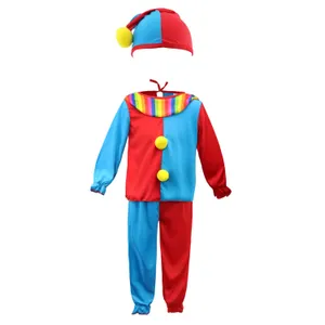 Kids Clown Costume | 3 Pcs | Top, Trousers & Hat