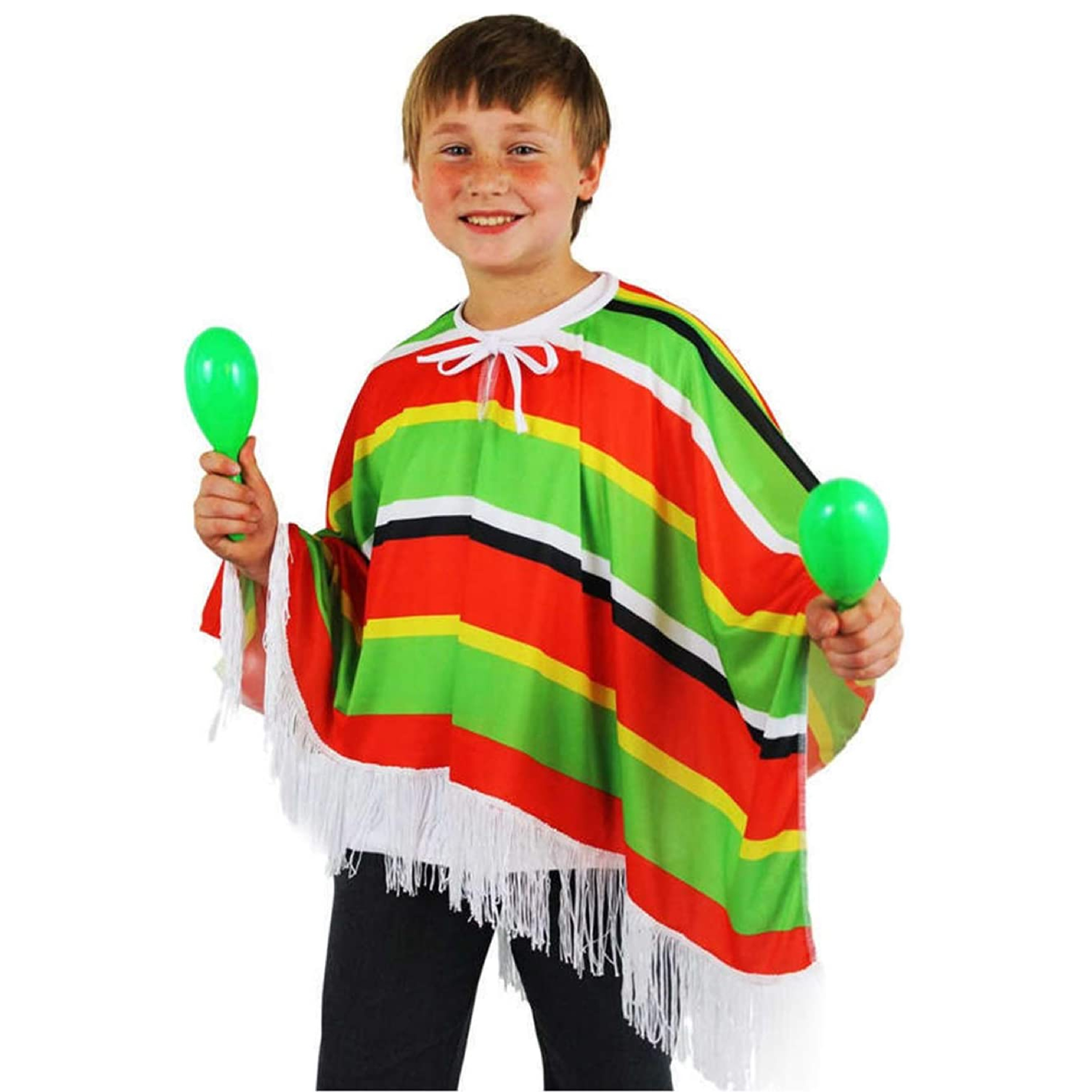 Childs Multicolour Mexican Poncho
