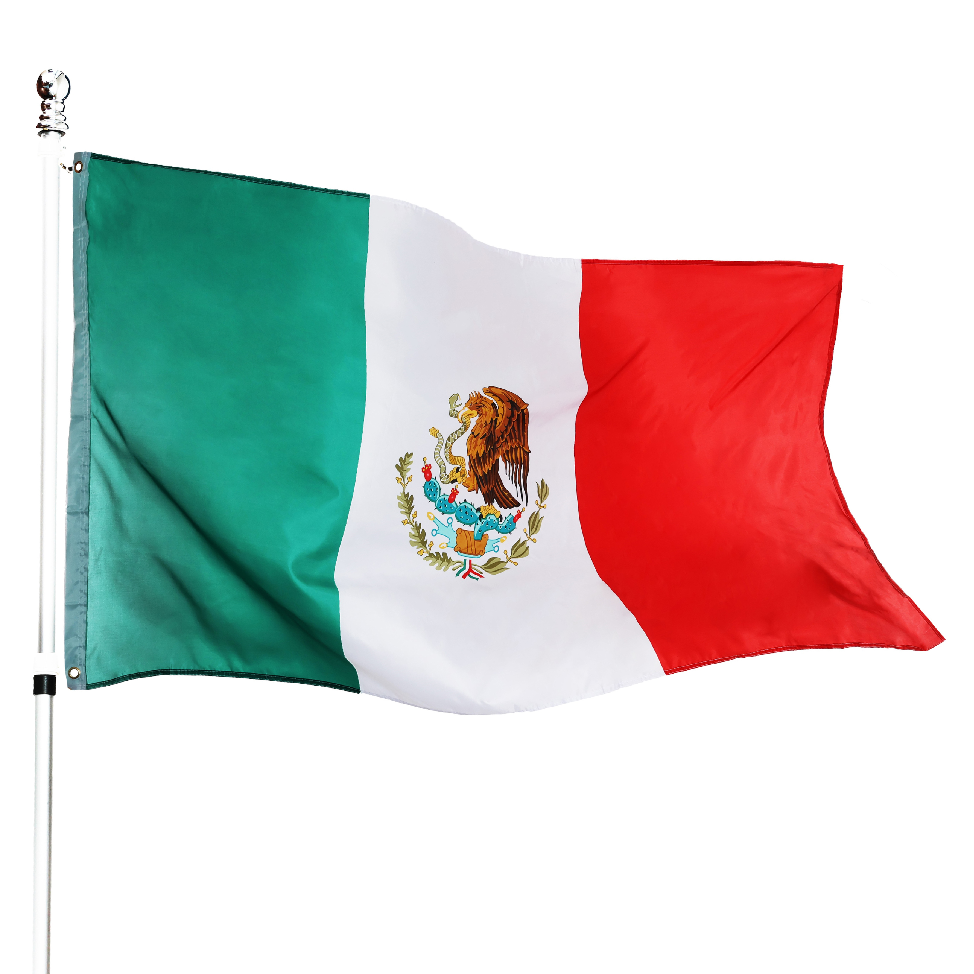 Large 5ft X 3ft Mexican Flag