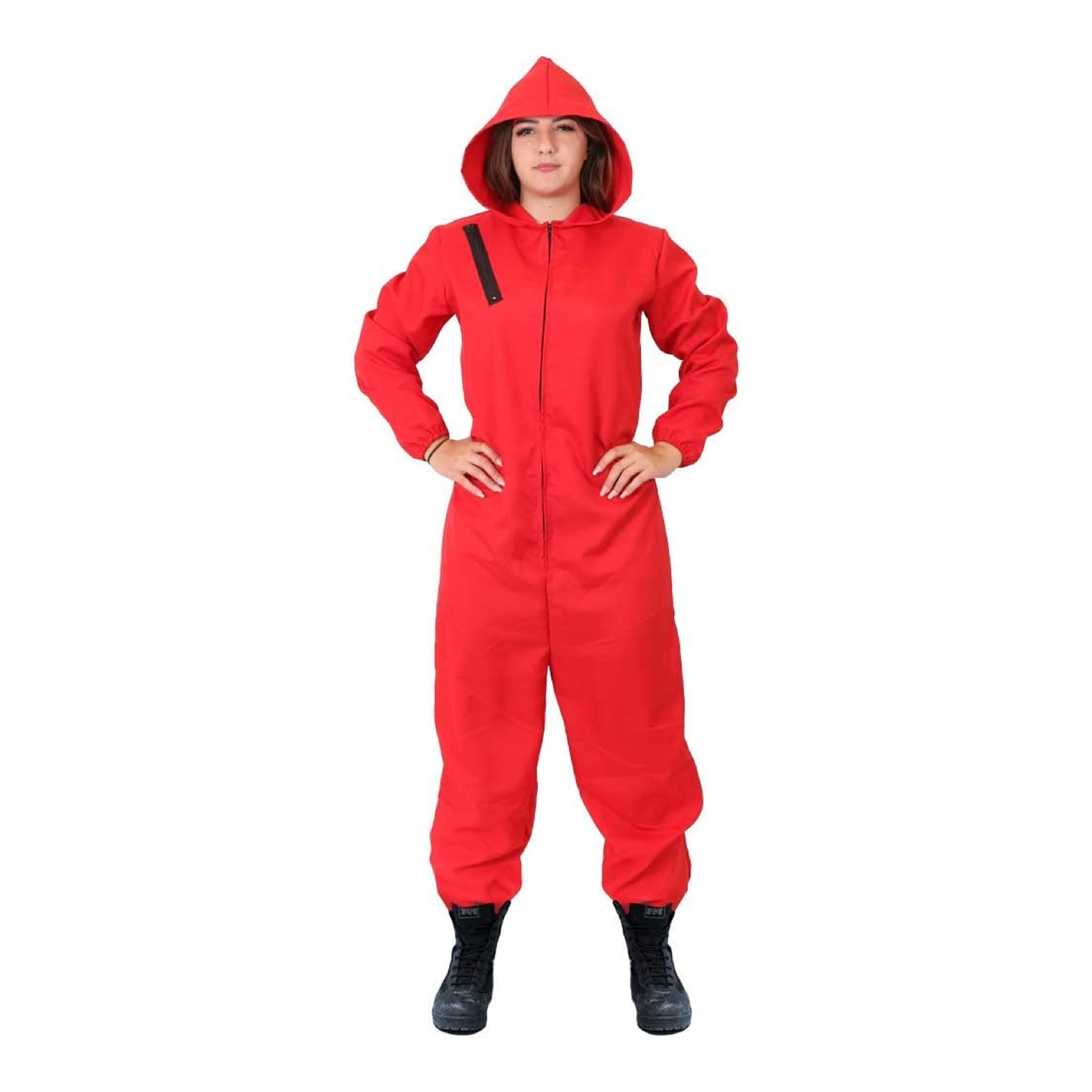 Heist Red Jumpsuit Salvador Dali Money Costume Fancy Dress