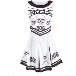 Ladies Halloween Skeleton Cheerleader