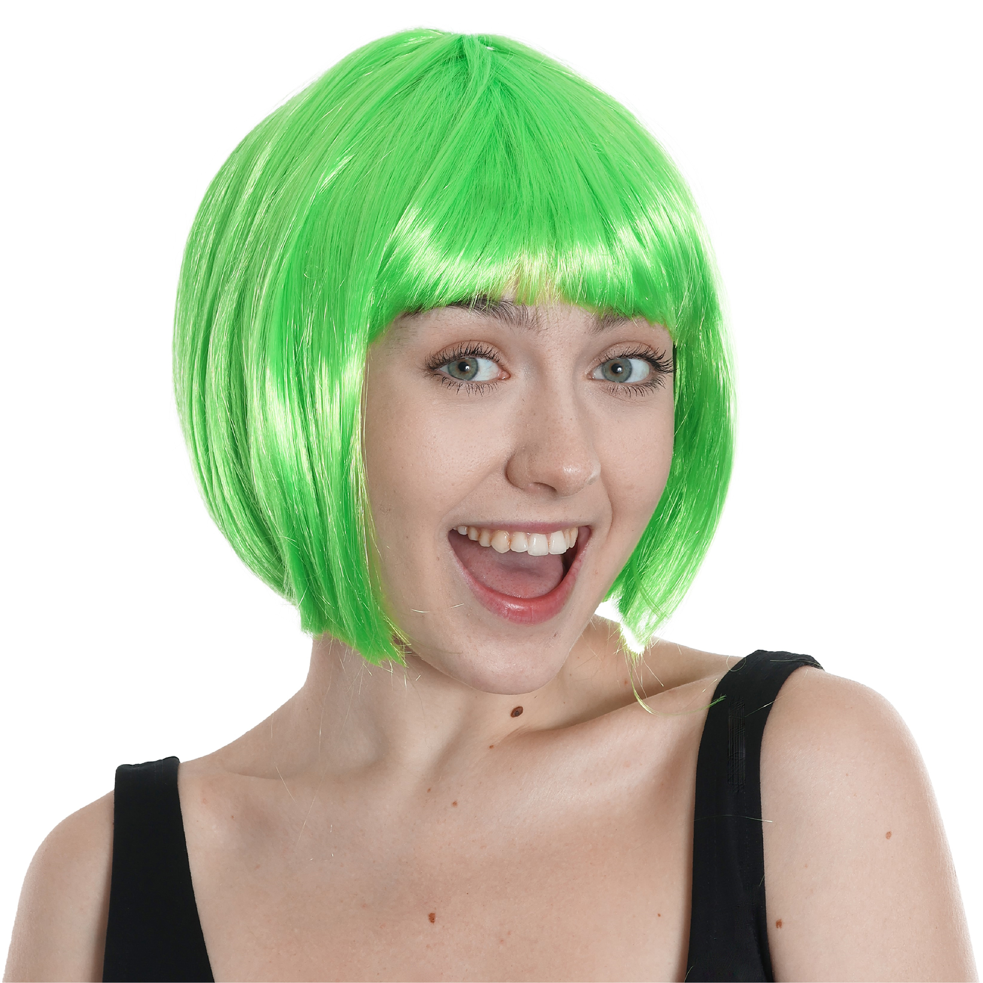 Green Bob Wig