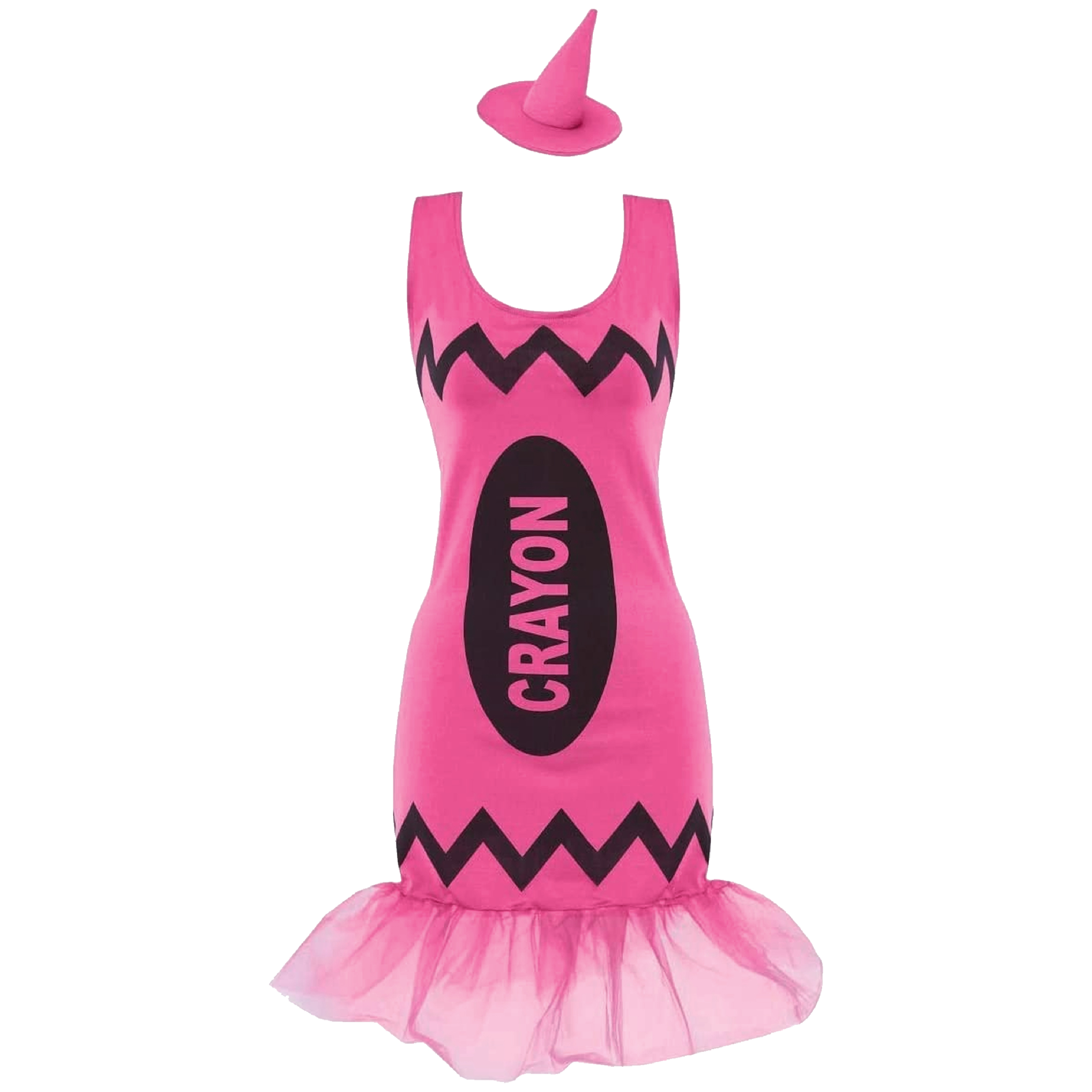 Ladies Pink Crayon Dress