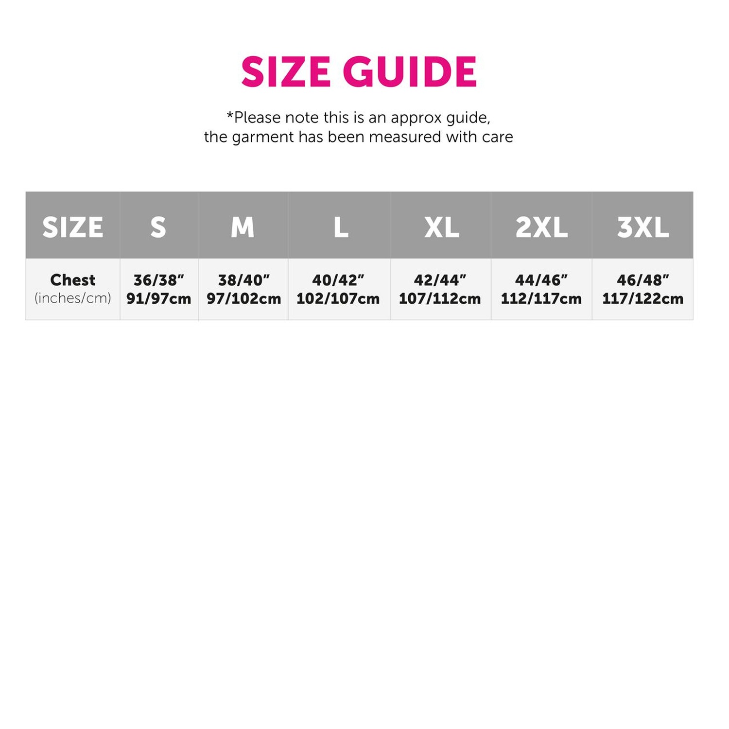 T-Shirt Size Guide (2)