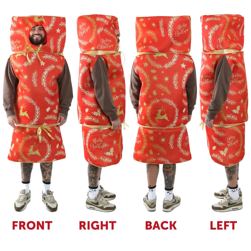 christmas cracker fancy dress I Love Fancy Dress Christmas Cracker Costume in Red