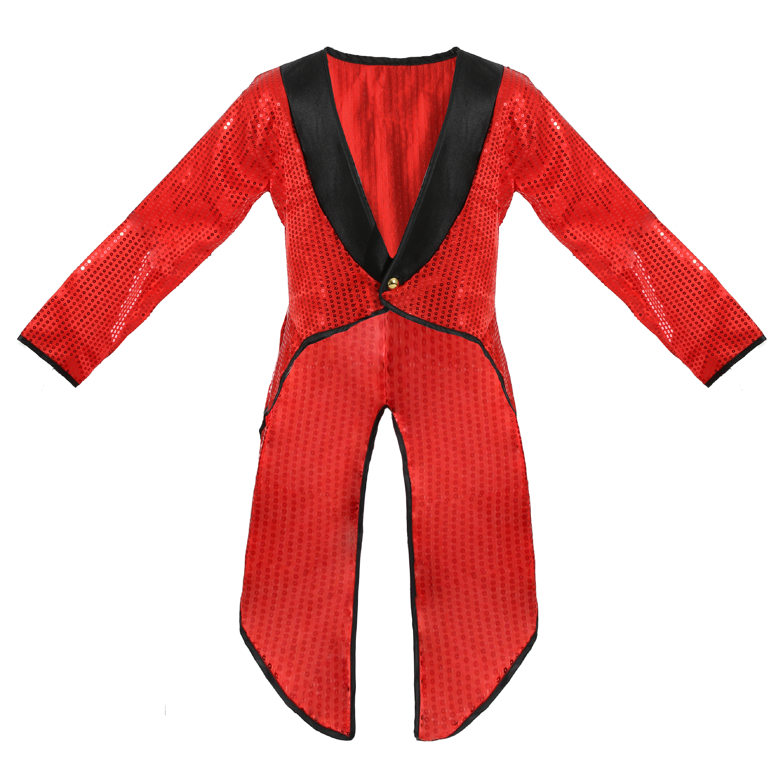 Unisex Red Sequin Tailcoat
